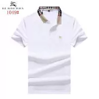 burberry short-sleeve oxford polo shirt flower lapel